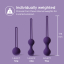 Набір вагінальних куль Кегеля  Sensual Kegel Balls Вага: 36, 62, 96 г.  So Divine (Велика Британія)