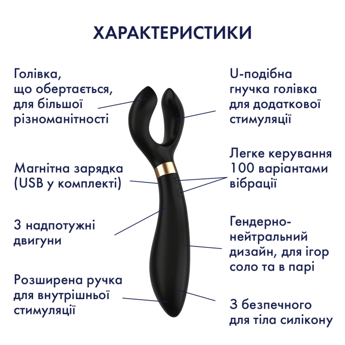 Вібратор для пар Endless Fun  колір: чорний Satisfyer (Німеччина)