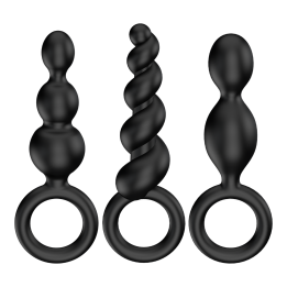 Набір анальних пробок Booty Call колір: чорний  Satisfyer (Німеччина)