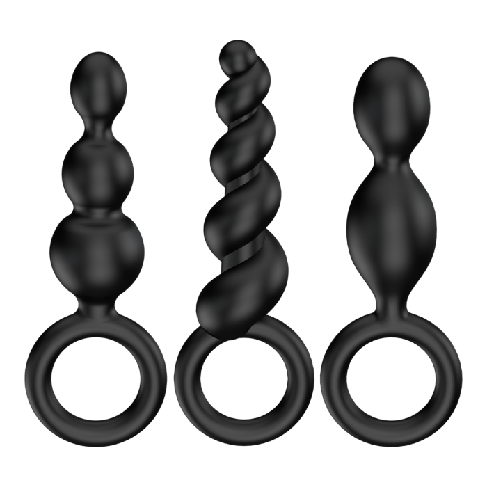 Набір анальних пробок Booty Call колір: чорний  Satisfyer (Німеччина)