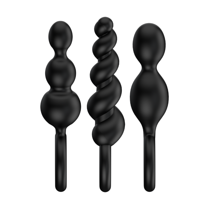 Набір анальних пробок Booty Call колір: чорний  Satisfyer (Німеччина)