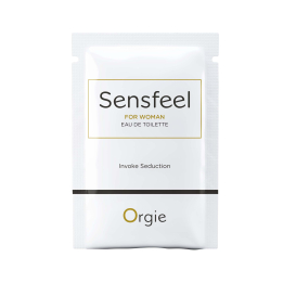 САШЕТ Туалетна вода ДЛЯ ЖІНОК SENSFEEL + афродизіак, 1 мл ефективна феромон-технологія Orgie (Бразилія-Португалія)