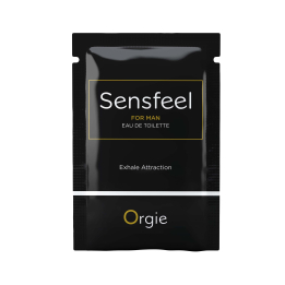 САШЕТ Туалетна вода ДЛЯ ЧОЛОВІКІВ  SENSFEEL + афродизіак, 1 мл ефективна феромон-технологія Orgie (Бразилія-Португалія)