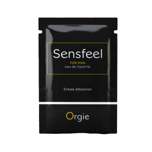 САШЕТ Туалетна вода ДЛЯ ЧОЛОВІКІВ  SENSFEEL + афродизіак, 1 мл ефективна феромон-технологія Orgie (Бразилія-Португалія)