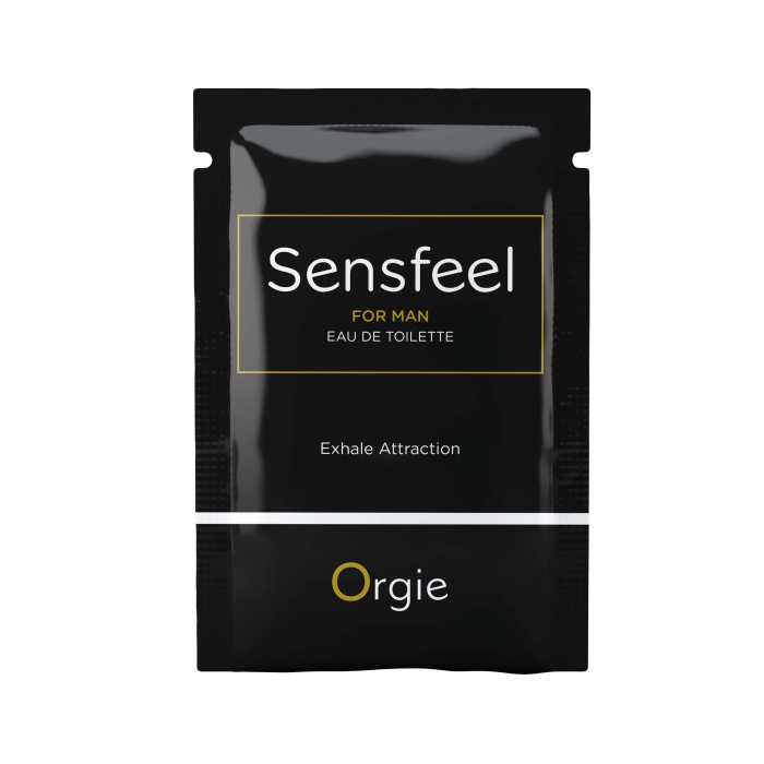 САШЕТ Туалетна вода ДЛЯ ЧОЛОВІКІВ  SENSFEEL + афродизіак, 1 мл ефективна феромон-технологія Orgie (Бразилія-Португалія)