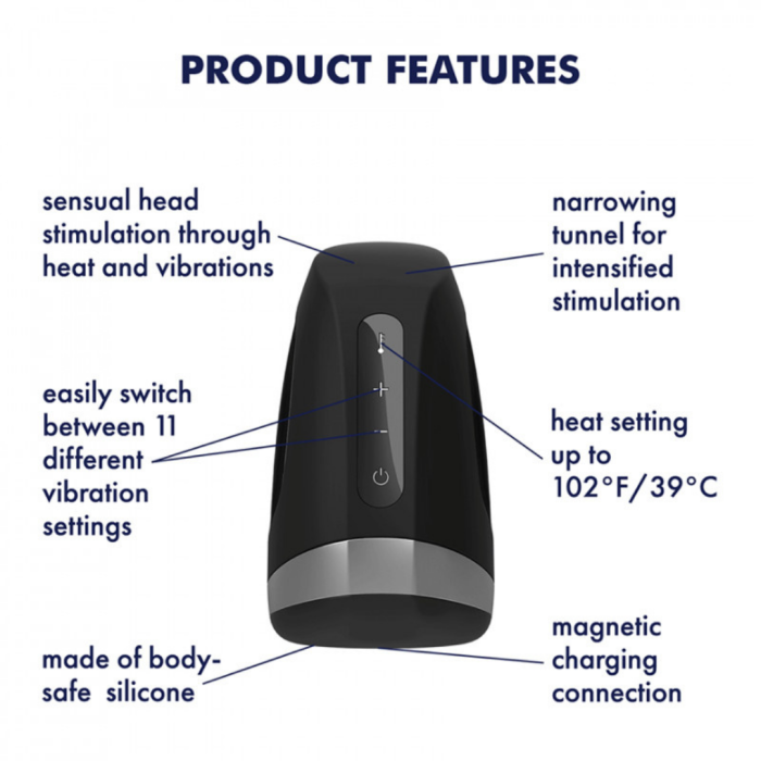 Мастурбатор Men Heat Vibration Satisfyer (Німеччина)