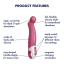 Вібратор для точки G Vibes Petting Hippo Satisfyer (Німеччина)