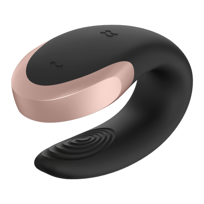 Смарт вібратор для пар Double Love колір: чорний Satisfyer (Німеччина)