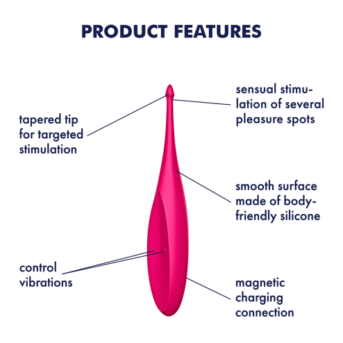 Вібратор для точкової стимуляції Twirling Fun колір: пурпурний Satisfyer (Німеччина)