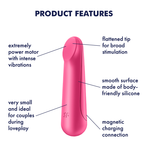 Віброкуля Ultra Power Bullet 3 колір: рожевий Satisfyer (Німеччина)