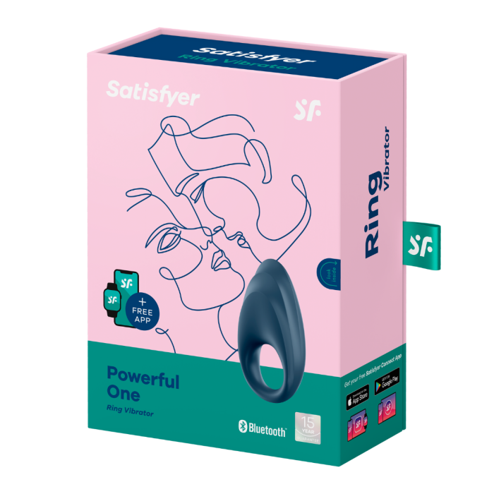 Ерекційне кільце з вібрацією Powerful One Satisfyer (Німеччина)