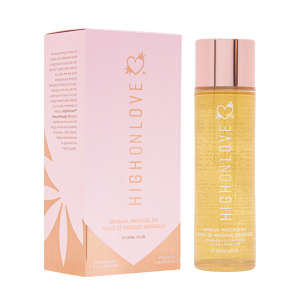 Масажна олія з ароматом полуниці та шампанського Sensual Massage Oil Strawberries&Champagne, 120 мл HighOnLove (Канада)