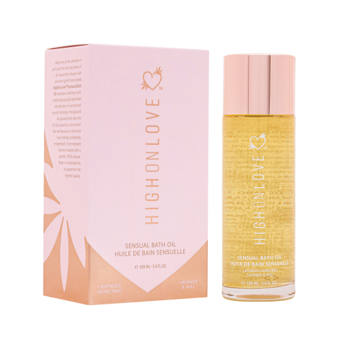 Олія для ванни з ароматом лаванди та меду  Sensual Bath Oil Lavender Honeybee, 100 мл HighOnLove (Канада)