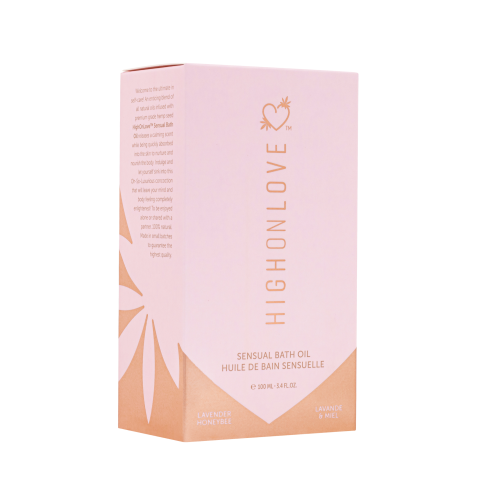 Олія для ванни з ароматом лаванди та меду  Sensual Bath Oil Lavender Honeybee, 100 мл HighOnLove (Канада)