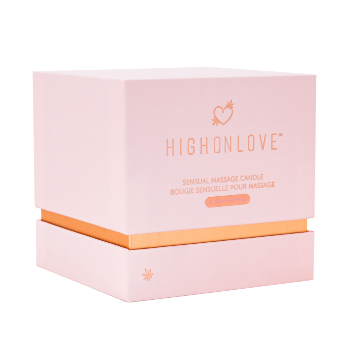 Масажна свічка з ароматом троянди Sensual Massage Candle, 250 мл HighOnLove (Канада)