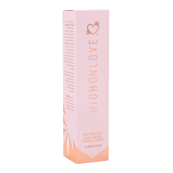 Суха олія для тіла та волосся з олією насіння канабісу,  Dry Body Oil, 100 мл, HighOnLove (Канада)