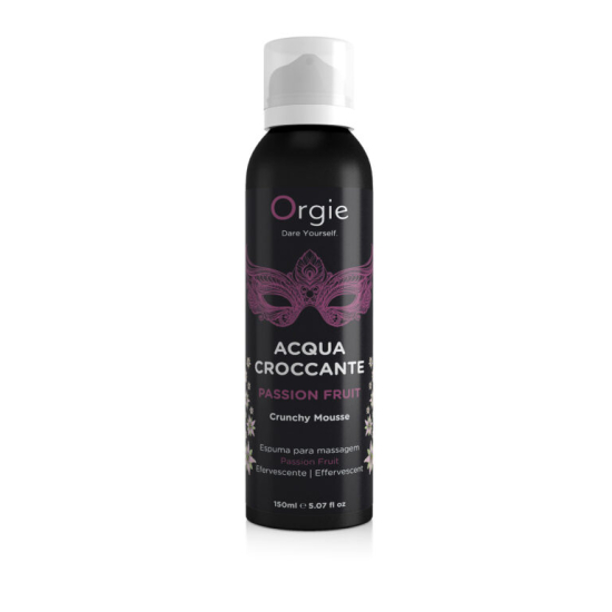 Шипуча зволожуюча пінка для масажу Acqua Crocante, 150 мл.  аромат: маракуя ORGIE (Бразилія-Португалія)
