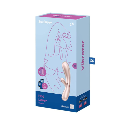 Вібратор-кролик із підігрівом Hot Lover колір: нюдовий Satisfyer (Німеччина)