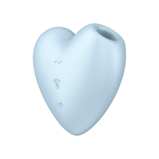 Вакуумний стимулятор клітора Cutie Heart колір: блакитний Satisfyer (Німеччина)