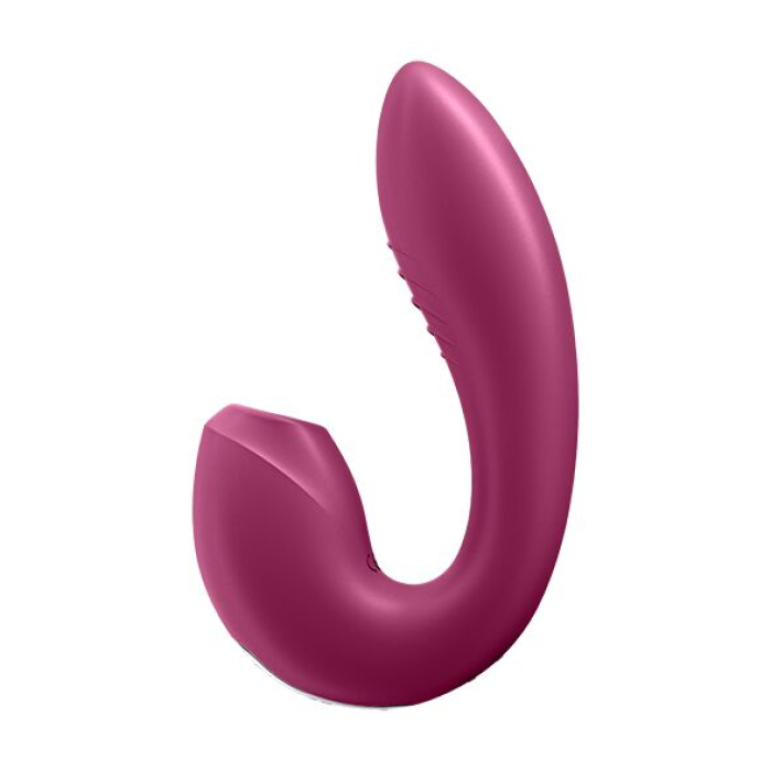 Вакуумний смарт вібратор Sunray  колір: ягідний Satisfyer (Німеччина)