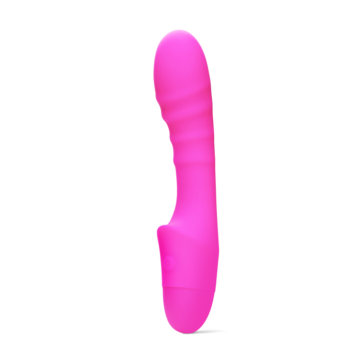 Ребристий вібратор для зони G Pash Ribbed G-spot Vibrator колір: рожевий So Divine (Велика Британія)