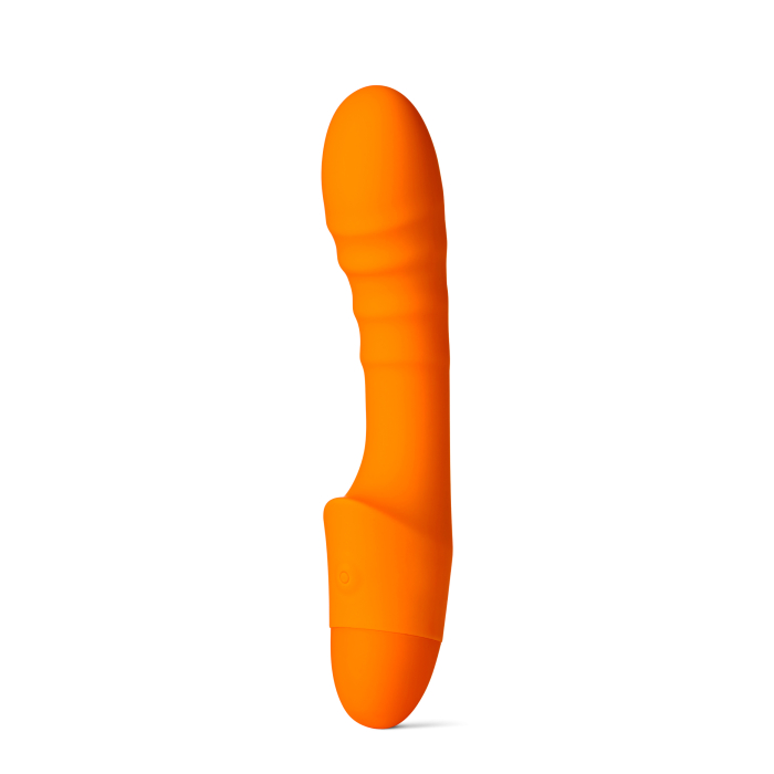 Ребристий вібратор для точки G Pash Ribbed G-spot Vibrator колір: помаранчевий So Divine (Велика Британія)