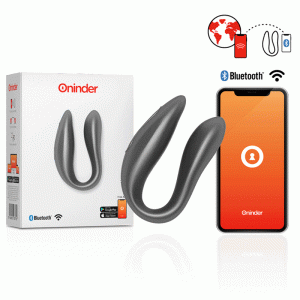 Смарт вібратор для пар DOUBLE PLEASURE, колір: чорний Oninder (Іспанія)