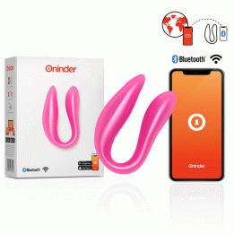 Смарт вібратор для пар DOUBLE PLEASURE, колір: рожевий Oninder (Іспанія)