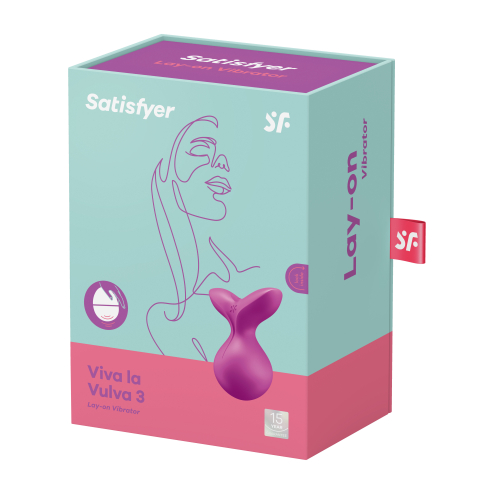 Міні вібратор Viva la Vulva 3 для стимуляції та масажу  колір: фіолетовий Satisfyer (Німеччина)