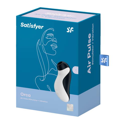 Вакуумний стимулятор для клітора з вібрацією, Orca Satisfyer (Німеччина)