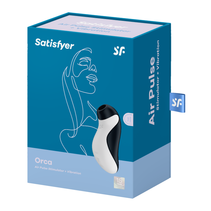 Вакуумний стимулятор для клітора з вібрацією, Orca Satisfyer (Німеччина)