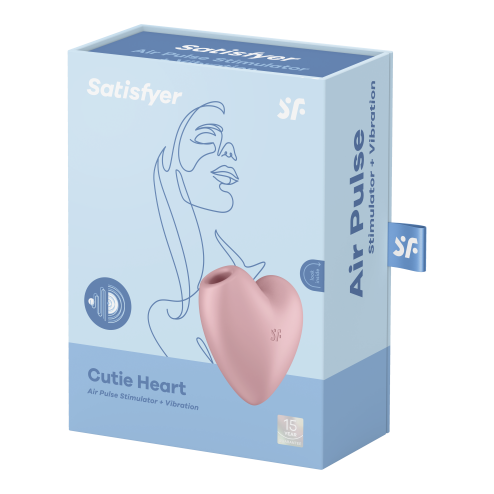 Вакуумний стимулятор для клітора Cutie Heart колір: рожевий Satisfyer (Німеччина)