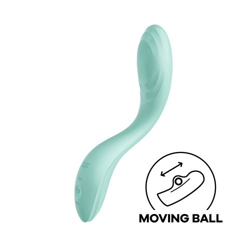Вібратор для зони G з рухливою кулькою Rrrolling Pleasure, колір: м'ятний Satisfyer (Німеччина)
