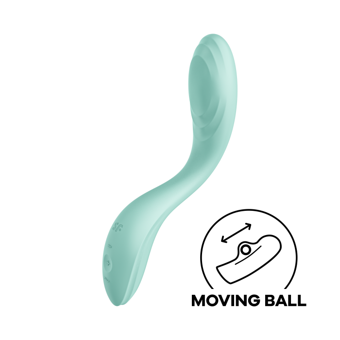 Вібратор для зони G з рухливою кулькою Rrrolling Pleasure, колір: м'ятний Satisfyer (Німеччина)