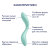 Вібратор для зони G з рухливою кулькою Rrrolling Pleasure, колір: м'ятний Satisfyer (Німеччина)
