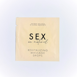 САШЕТ Краплі для інтимного масажу Revitalising Intimate Massage Drops, 2 мл  Sex au Naturel by Bijoux Indiscrets (Іспанія)