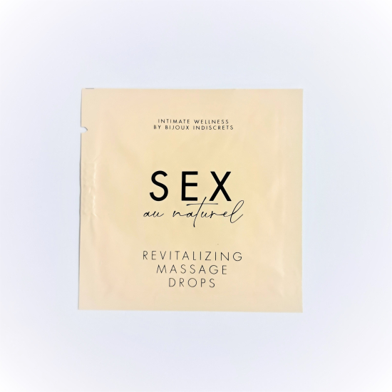 САШЕТ Краплі для інтимного масажу Revitalising Intimate Massage Drops, 2 мл  Sex au Naturel by Bijoux Indiscrets (Іспанія)