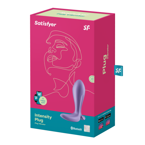 Анальна смарт пробка з вібрацією Intensity Plug, колір: фіолетовий Satisfyer (Німеччина)