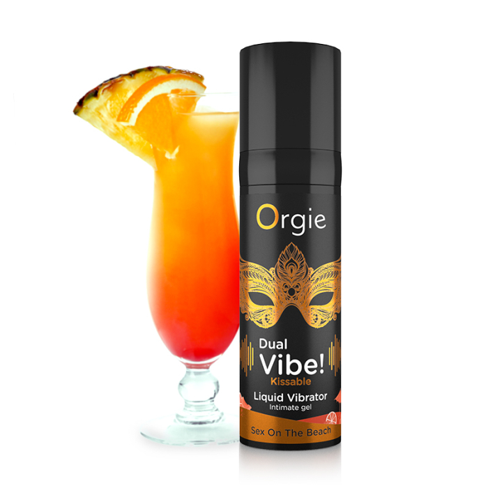 Рідкий вібратор DUAL VIBE коктейль СЕКС НА ПЛЯЖІ, 15 мл Orgie (Бразилія-Португалія)