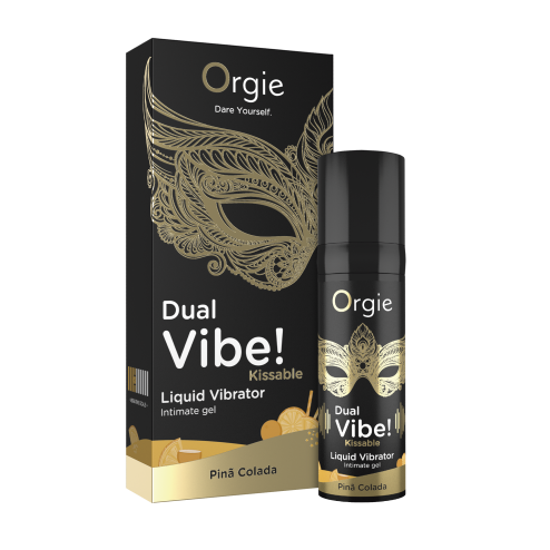 Рідкий вібратор DUAL VIBE коктейль ПІНА КОЛАДА, 15 мл Orgie (Бразилія-Португалія)