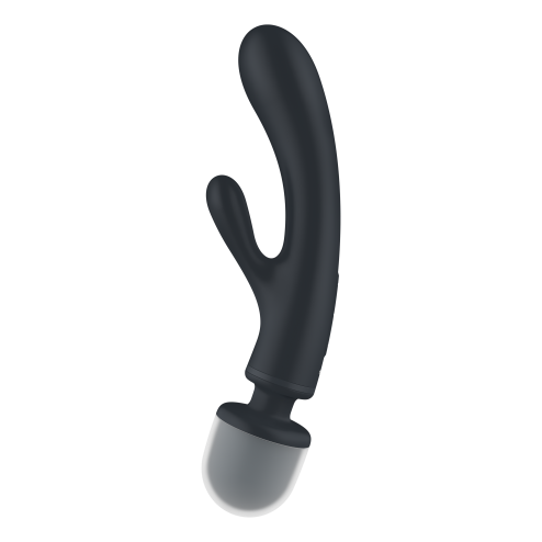 2 в 1: вібратор-кролик + масажер Triple Lover колір: сірий Satisfyer (Німеччина)