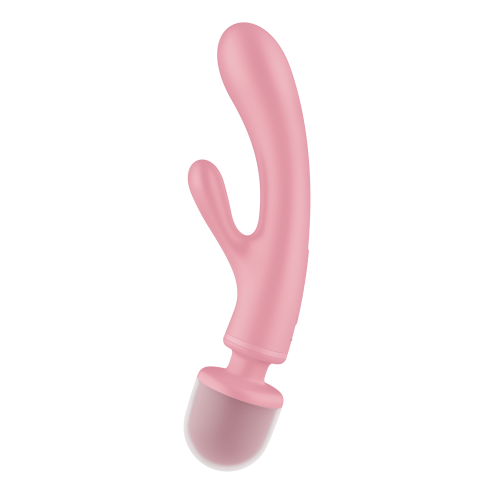 2 в 1: вібратор-кролик + масажер Triple Lover колір: рожевий Satisfyer (Німеччина)