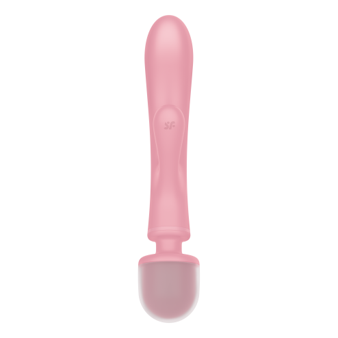 2 в 1: вібратор-кролик + масажер Triple Lover колір: рожевий Satisfyer (Німеччина)