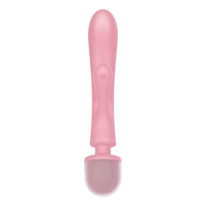 2 в 1: вібратор-кролик + масажер Triple Lover колір: рожевий Satisfyer (Німеччина)