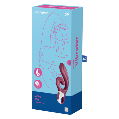 Вібратор-кролик Love me колір: червоний Satisfyer (Німеччина)