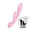 2 в 1: вібратор-кролик + масажер Triple Oh колір: рожевий Satisfyer (Німеччина)