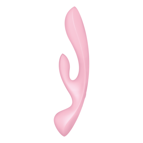 2 в 1: вібратор-кролик + масажер Triple Oh колір: рожевий Satisfyer (Німеччина)