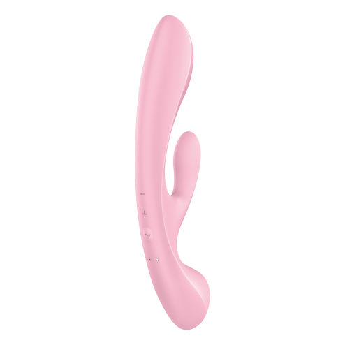 2 в 1: вібратор-кролик + масажер Triple Oh колір: рожевий Satisfyer (Німеччина)