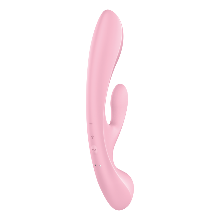 2 в 1: вібратор-кролик + масажер Triple Oh колір: рожевий Satisfyer (Німеччина)