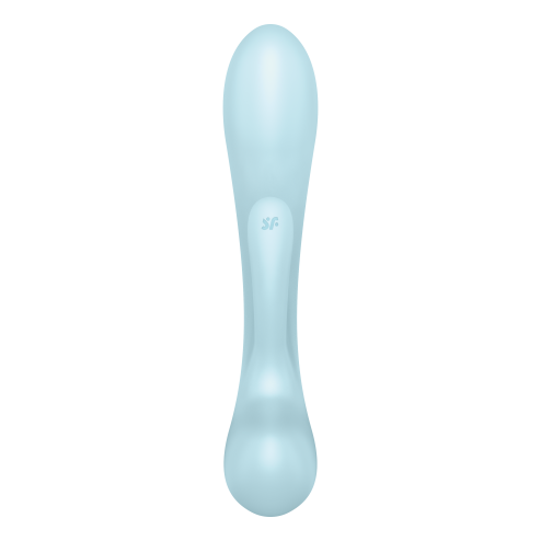 2 в 1: вібратор-кролик + масажер Triple Oh колір: блакитний Satisfyer (Німеччина)